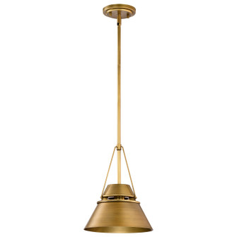 Adina One Light Pendant in Natural Brass (72|60-7777)