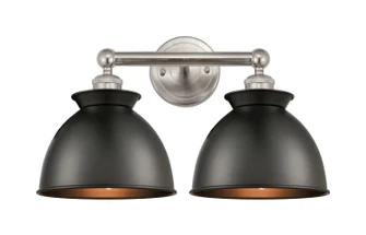 Edison Two Light Bath Vanity in Polished Nickel (405|616-2W-PN-M14-W)