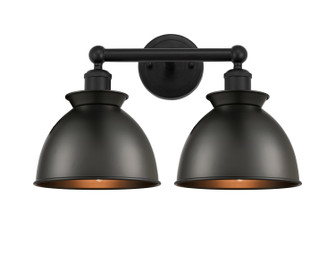 Edison Two Light Bath Vanity in Matte Black (405|616-2W-BK-M14-BK)