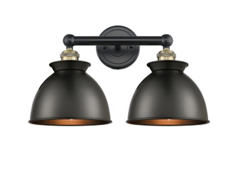 Edison Two Light Bath Vanity in Black Antique Brass (405|616-2W-BAB-M14-BK)