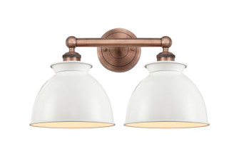 Edison Two Light Bath Vanity in Antique Copper (405|616-2W-AC-M14-W)