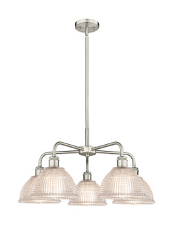 Downtown Urban Five Light Chandelier in Satin Nickel (405|516-5CR-SN-G422)