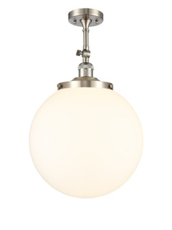 Franklin Restoration One Light Semi-Flush Mount in Brushed Satin Nickel (405|201F-SN-G201-14)