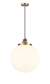 Franklin Restoration One Light Mini Pendant in Antique Brass (405|201CSW-AB-G201-14)