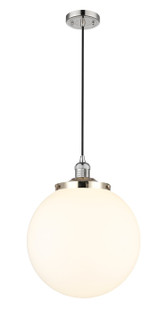 Franklin Restoration One Light Mini Pendant in Polished Nickel (405|201C-PN-G201-14)