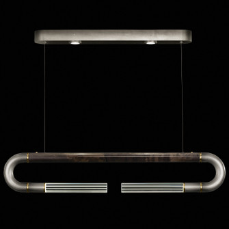 Antonia LED Linear Pendant in Ombre Silver/Brass/Charcoal (48|924140-711ST)