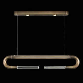 Antonia LED Linear Pendant in Ombre Bronze/Nickel/No Parchment (48|924140-620ST)