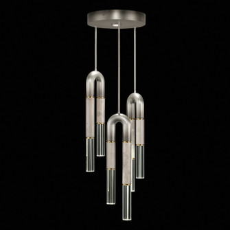 Antonia LED Pendant in Ombre Silver/Brass/Smoke (48|923840-712ST)