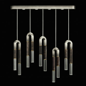 Antonia LED Linear Pendant in Ombre Silver/Brass/Charcoal (48|923140-711ST)