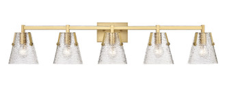 Analia Five Light Vanity in Modern Gold (224|1101-5V-MGLD)