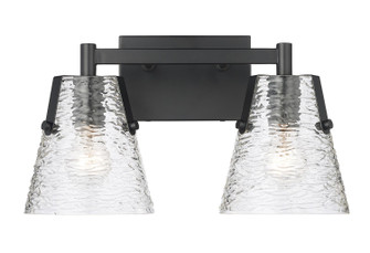 Analia Two Light Vanity in Matte Black (224|1101-2V-MB)