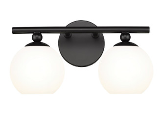 Neoma Two Light Vanity in Matte Black (224|1100-2V-MB)