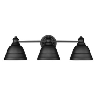 Rebel Three Light Bath Vanity in Matte Black (62|7313-BA3 BLK)