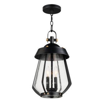 Mariner Two Light Outdoor Pendant in Black / Antique Brass (16|30623CDBKAB)