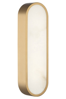 Marblestone LED Wall Sconce in Aged Gold Brass (423|W05916AG)