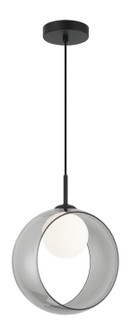 Delcia LED Pendant in Black (423|C60611BKSM)
