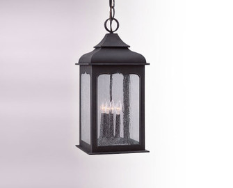 Henry Street Four Light Hanging Lantern in Textured Bronze (67|F2018-TBZ)