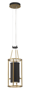 Levitation LED Mini Pendant in Sand Coal And Soft Brass (7|5085-781-L)