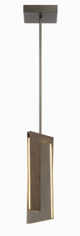 Interszioni LED Mini Pendant in Midnight Iron & Faux Walnut (42|P1641-895-L)