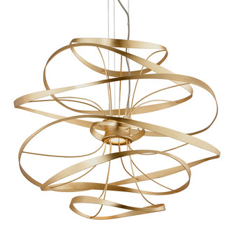 Calligraphy LED Chandelier in Gold Leaf (68|216-43-GL/SS)