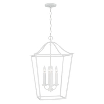 Grady Four Light Foyer Pendant in Textured White (65|550641XW)