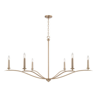 Grady Six Light Chandelier in Matte Brass (65|450661MA)