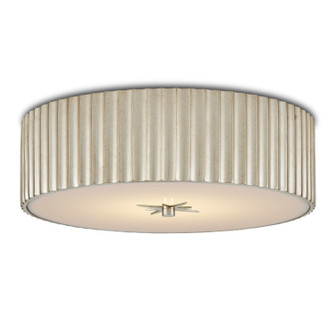 Caravel One Light Flush Mount in Silver Leaf/White (142|9999-0066)