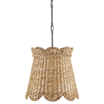 Annabelle One Light Pendant in Natural/Molé Black (142|9000-1117)