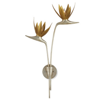 Paradiso Two Light Wall Sconce in Contemporary Silver Leaf/Contemporary Gold Leaf/Gold (142|5000-0238)