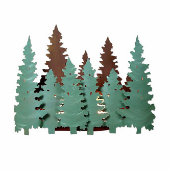 Crestline-Pine Forest One Light Wall Sconce in Pine Green/Rust Patina (172|A10942-04)