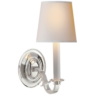 Channing One Light Wall Sconce in Polished Nickel (268|TOB 2120PN-L)