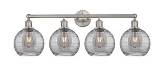 Edison Four Light Bath Vanity in Satin Nickel (405|616-4W-SN-G1213-8SM)