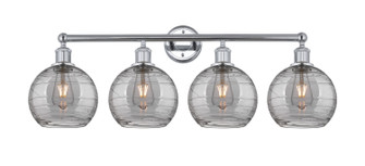 Edison Four Light Bath Vanity in Polished Chrome (405|616-4W-PC-G1213-8SM)