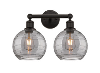 Edison Two Light Bath Vanity in Oil Rubbed Bronze (405|616-2W-OB-G1213-8SM)