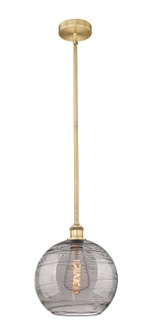 Edison One Light Mini Pendant in Brushed Brass (405|616-1S-BB-G1213-12SM)