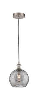 Edison One Light Mini Pendant in Brushed Satin Nickel (405|616-1P-SN-G1213-8SM)