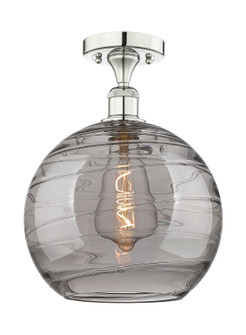 Edison One Light Semi-Flush Mount in Polished Nickel (405|616-1F-PN-G1213-12SM)