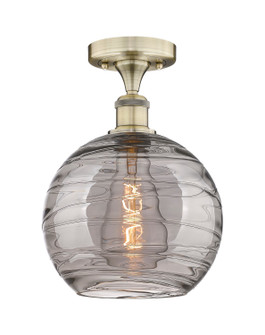Edison One Light Semi-Flush Mount in Antique Brass (405|616-1F-AB-G1213-10SM)