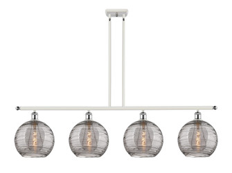 Ballston Four Light Island Pendant in White Polished Chrome (405|516-4I-WPC-G1213-10SM)