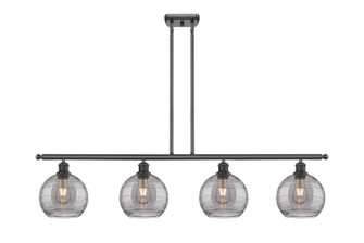 Ballston Four Light Island Pendant in Oil Rubbed Bronze (405|516-4I-OB-G1213-8SM)