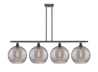 Ballston Four Light Island Pendant in Matte Black (405|516-4I-BK-G1213-12SM)