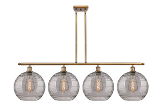 Ballston Four Light Island Pendant in Brushed Brass (405|516-4I-BB-G1213-12SM)