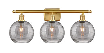 Ballston Three Light Bath Vanity in Satin Gold (405|516-3W-SG-G1213-8SM)