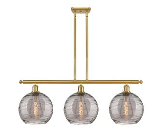 Ballston Three Light Island Pendant in Satin Gold (405|516-3I-SG-G1213-10SM)