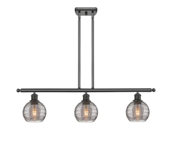 Ballston Three Light Island Pendant in Oil Rubbed Bronze (405|516-3I-OB-G1213-6SM)