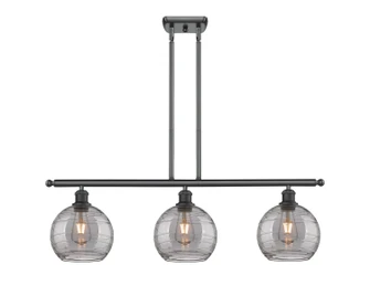 Ballston Three Light Island Pendant in Matte Black (405|516-3I-BK-G1213-8SM)