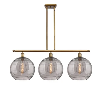 Ballston Three Light Island Pendant in Brushed Brass (405|516-3I-BB-G1213-12SM)