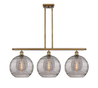 Ballston Three Light Island Pendant in Brushed Brass (405|516-3I-BB-G1213-12SM)