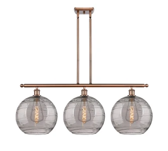 Ballston Three Light Island Pendant in Antique Copper (405|516-3I-AC-G1213-12SM)