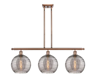 Ballston Three Light Island Pendant in Antique Copper (405|516-3I-AC-G1213-10SM)